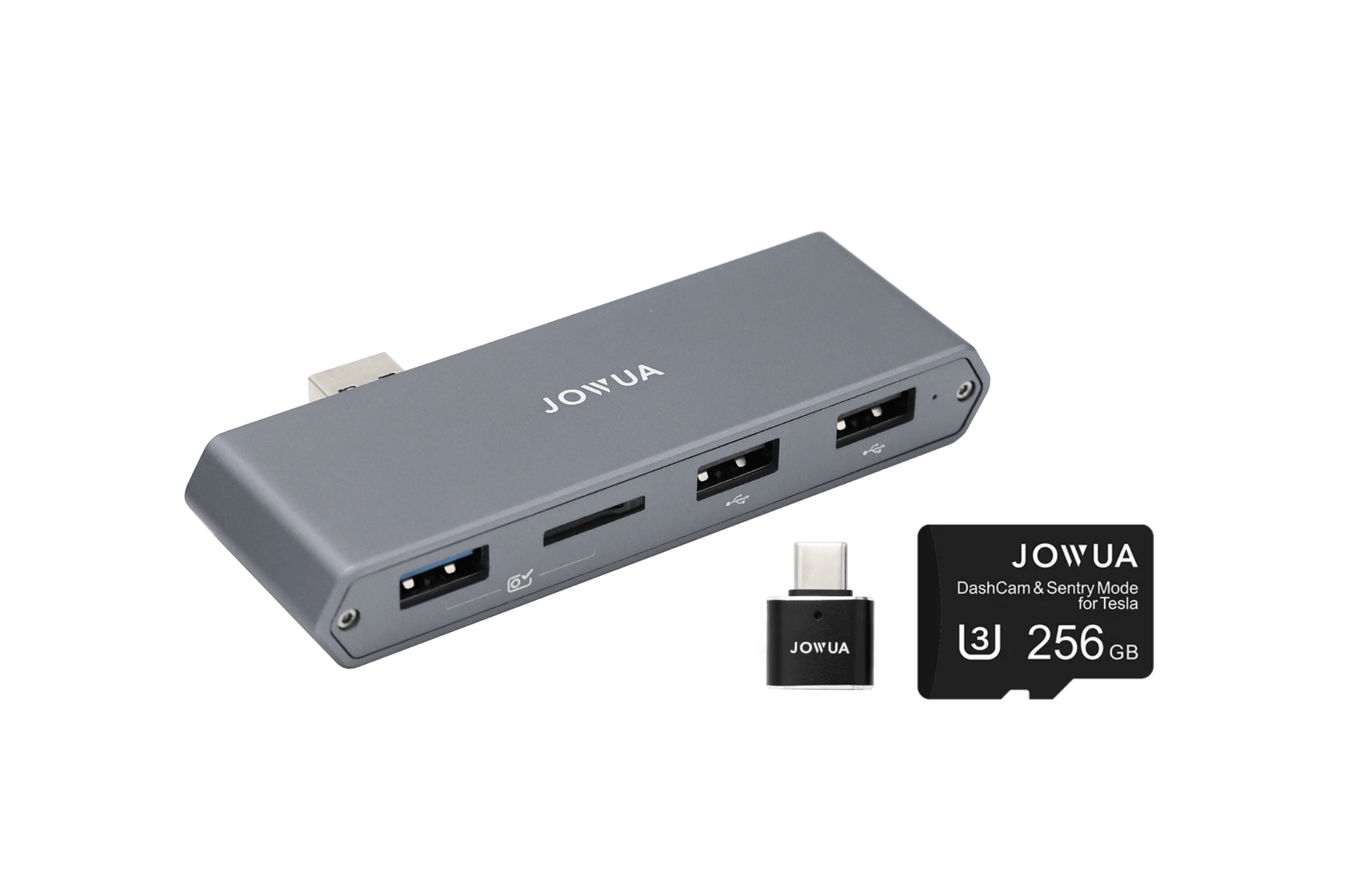 0jowua-3-Port-usb-dash-cam-hub-with-microSD-readers.png Dual-Function Storage HUB (MicroSD Reader & Tesla USB)