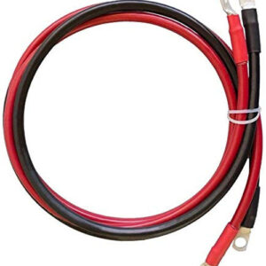 Battery Inverter Cables 5FT/1.5M 25MM¬≤/4AWG For 3/8 IN Lugs