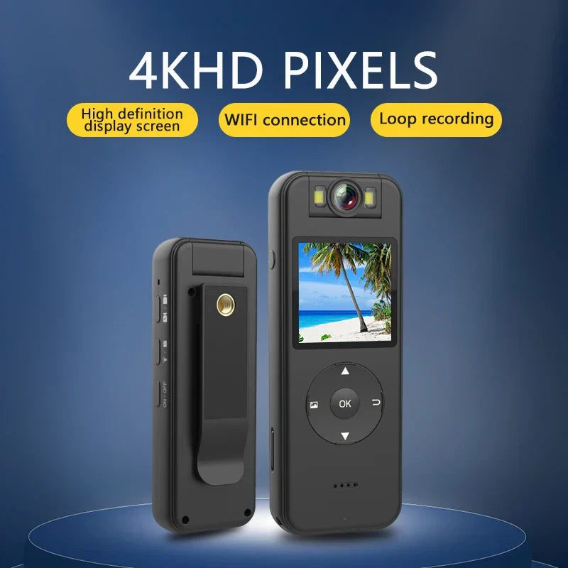 4K-HD-Camera-Video-Record-Camcorder-Outdoor-Sports-DV-Riding-Infrared-Night-Vision-Law-Enforcement-Recorder.jpg 4K Hd Camcorder Night Vision Law Enforcement Recorder - Imagem 2