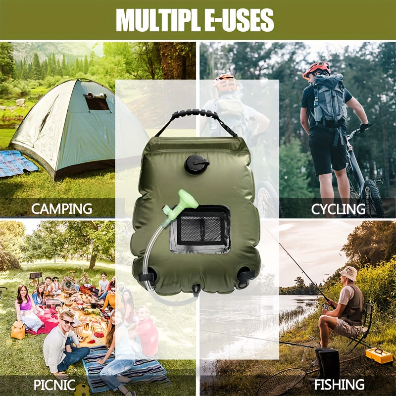 Solar Camping Shower Bag with Hose & Head - Imagem 5