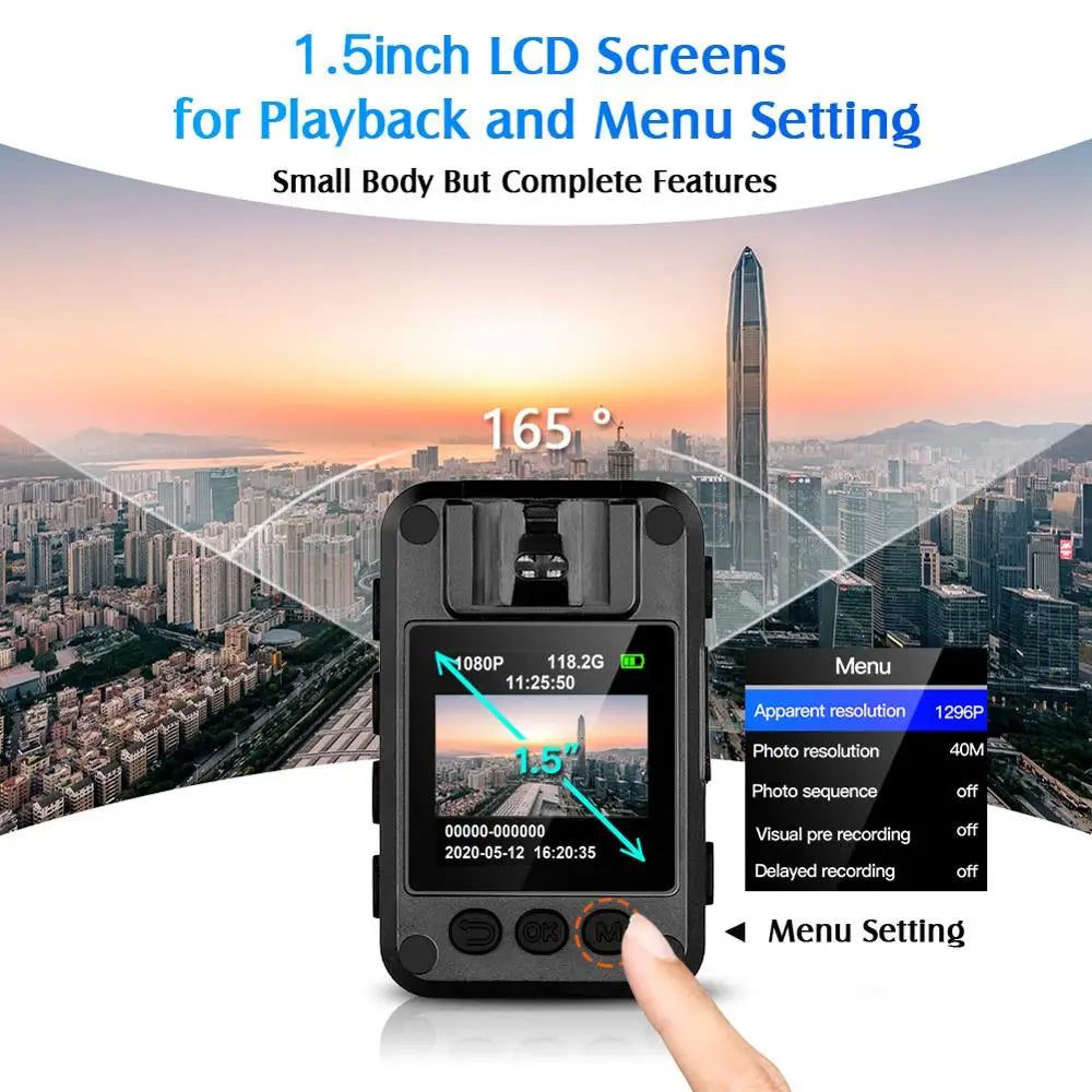 BOBLOV-N9-Mini-Body-Camera-Full-HD-1296P-Body-Mounted-Camera-Small-Portable-Night-Vision-Police_9815a86f-3677-4a73-99f2-c61d33ff2de8.jpg Mini Body Camera Full Hd Night Vision (1296P) - Imagem 2
