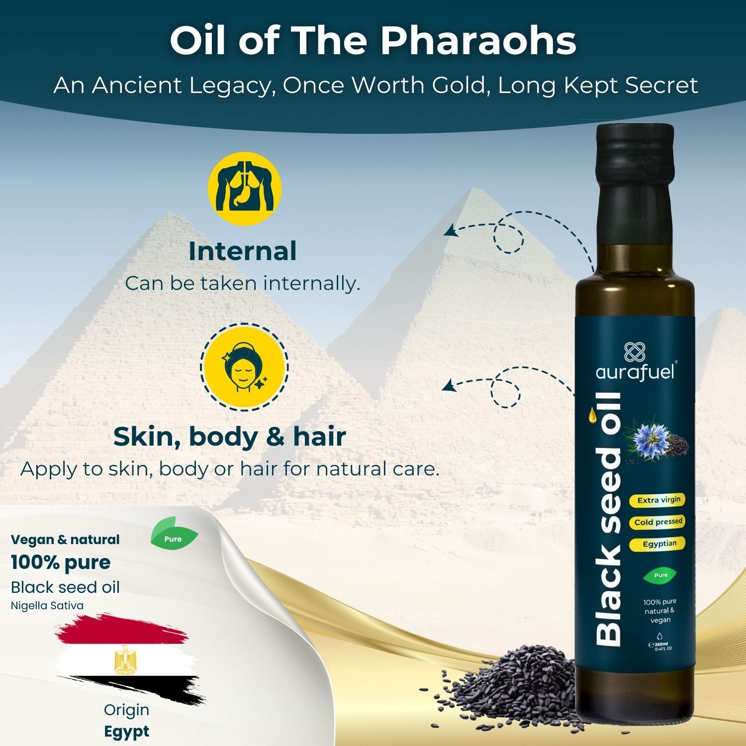 Black-cumin-seed-oil-of-pharaohs-gold-egypt.jpg Black cumin nigella sativa seed oil - Egypt - Imagem 2