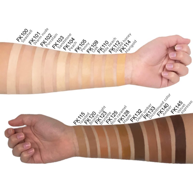 Foundation_Swatch-e1712677655892.jpg Foundation with SPF 15 for Radiant Skin | Paraben Free | CAD B | FK110 - Imagem 4