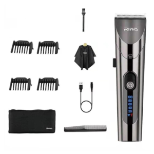 Electric Hair Clipper Variable Speed Barber Trimmer Grey