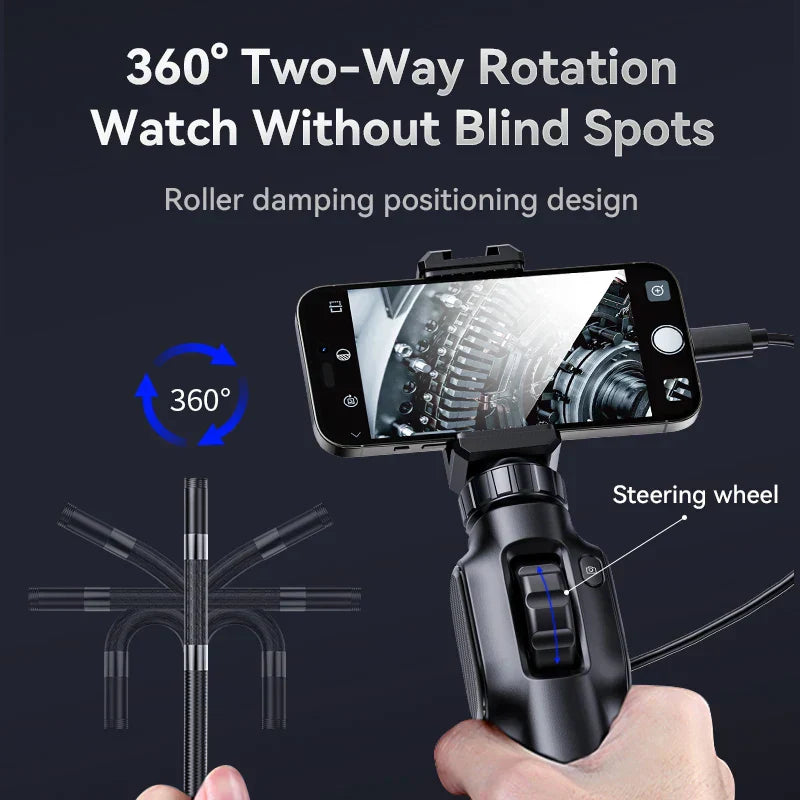 S3e8b58d25ee34bb9a5ed17cca639ea7fq.jpg 8mm 360 Articulating Endoscope Camera Black - Imagem 3