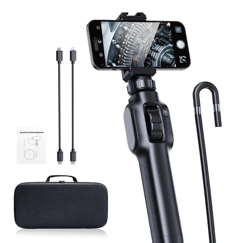 Sf4e579573cbe4361b75a2ed156665814H.jpg 8mm 360 Articulating Endoscope Camera Black