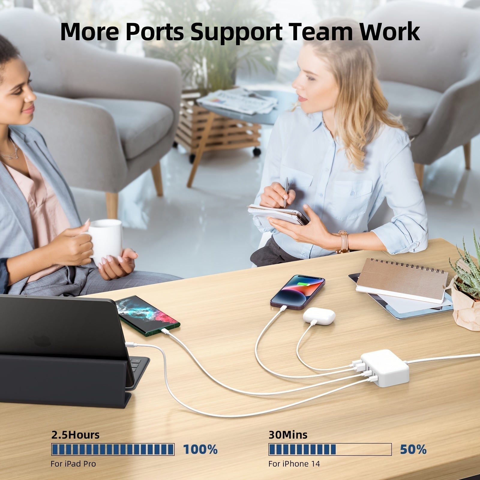a8719e83-abcd-4ac9-b4e5-32979109257c.jpg 6-Port Usb-C Fast Charger - Imagem 4