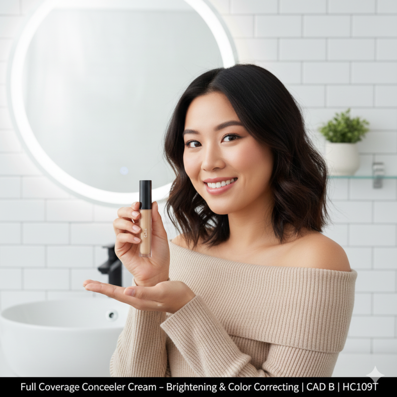concealing-cream-glaze-hc109t-vegan-cruelty-free-talc-free-paraben-free-gluten-free-e1767453379677.png Full Coverage Concealer Cream – Brightening & Color Correcting | CAD B | HC109T - Imagem 2