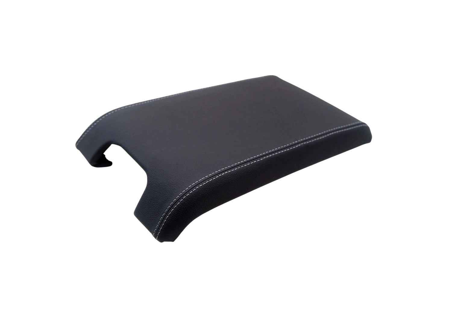 console-ford-f150-leather-gray-stitch_edcad0ec-cf14-4c3e-a4f7-056ccc9fa277-1.jpg For 2009-2014 Ford F150 Raptor Black Leather Console Armrest Cover - Imagem 7
