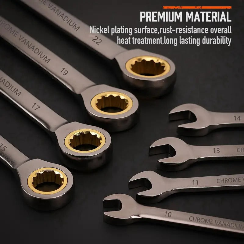 imgi_272_fe8b7044-9f8f-4ca5-8710-e6326ed6dc8a.jpg 12pcs Ratcheting Wrench Set Metric & SAE - Imagem 4