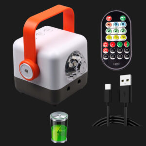 X17 MiniCube 2-in-1 Party Laser Lights Crystal Disco Ball with Remote